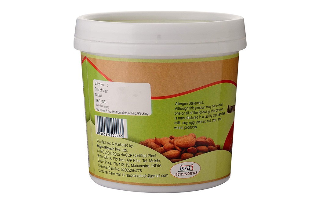 Saipro Almond Powder (Vanilla & Cardamon Flavour)   Plastic Jar  350 grams